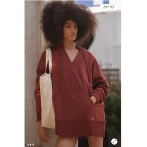 Daily Practice by Anthropologie Long-Sleeve Hoodie Mini Dress XL